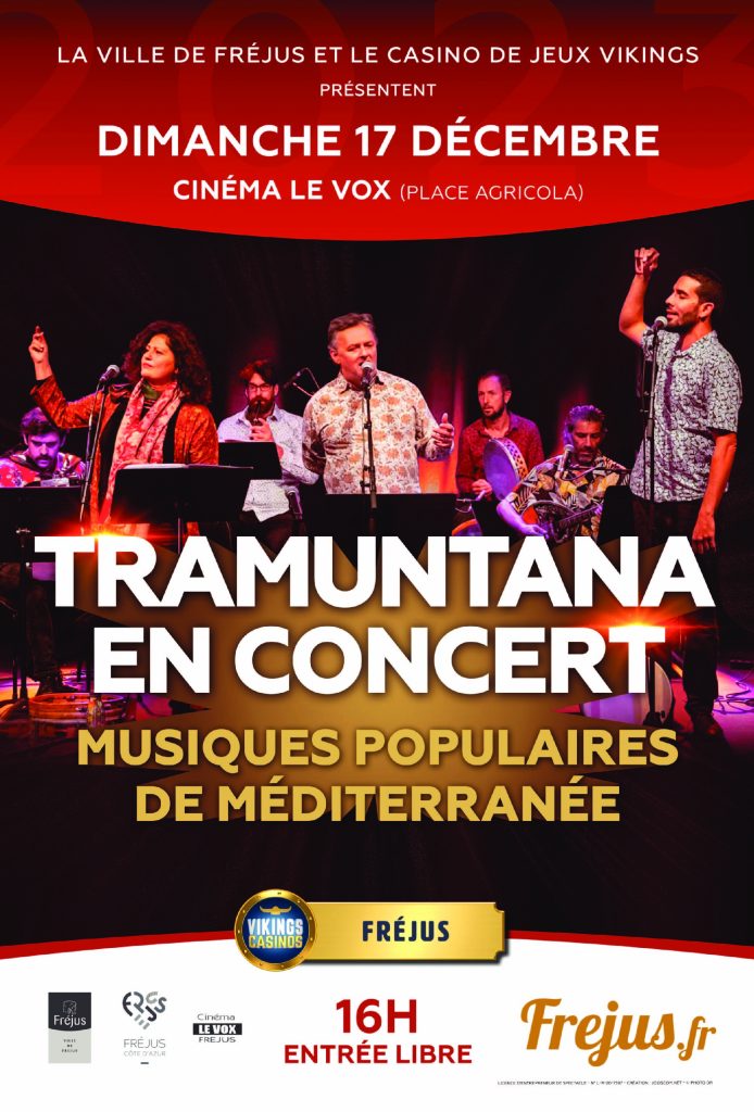 TRAMUNTANA – 17/12/23 – Fréjus (83) – Cinéma Le Vox